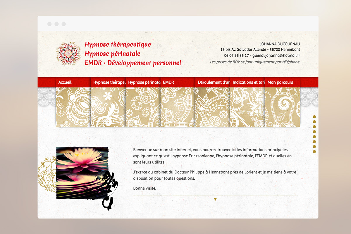 Hypnose-lorient site web desktop